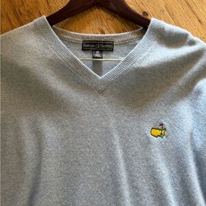 Masters cashmere Light blue V-Neck Sweater - like new!